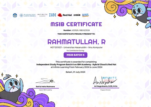 IBM Academy : Hybrid Cloud & Red Hat Cohort